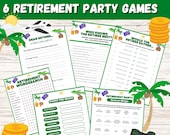 6 Retirement Party Printable Games Bundle (Digital Download)