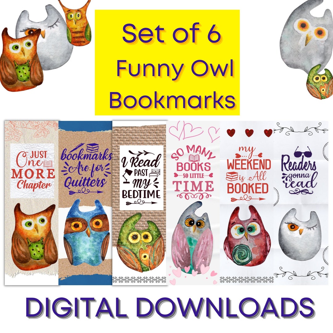 Printable Owl Bookmarks