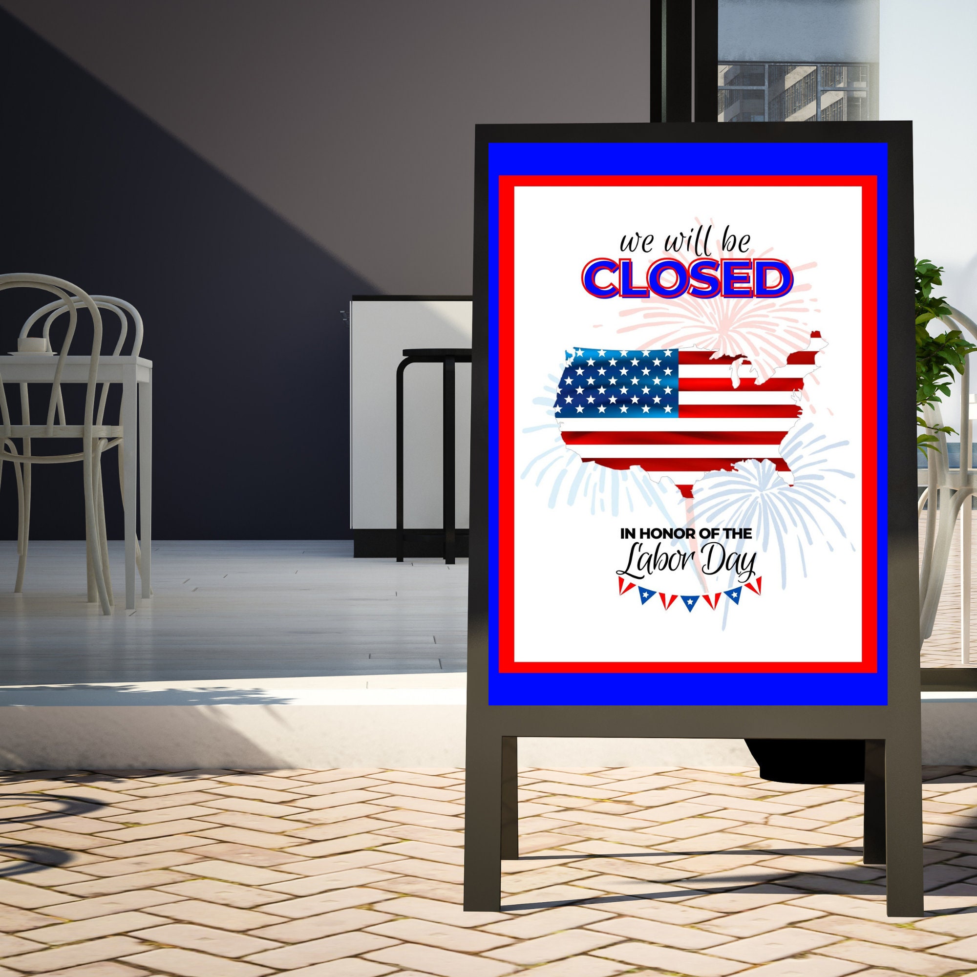 Business Printable Open/closed Labor Day Sign Pack, Closed on Labor Day