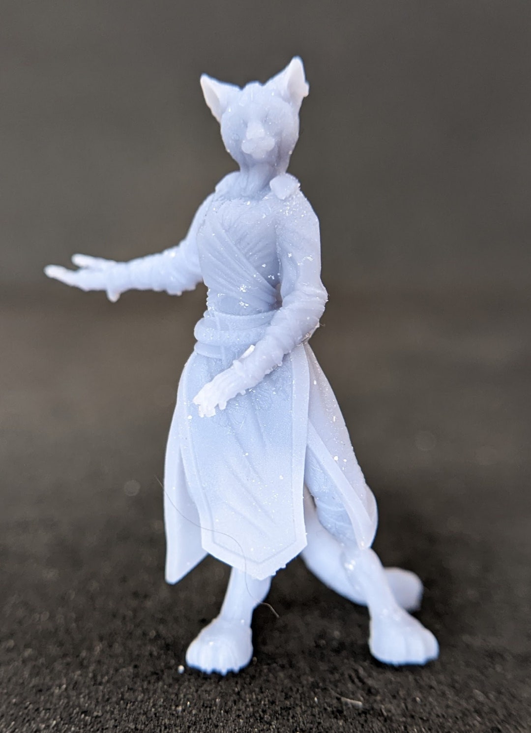 Amalya Female Tabaxi Catfolk Monk 3D Printed D&D TTRPG