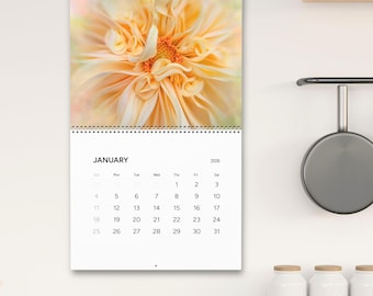 2026 Wall Calendar | Floral Fine Art Photography | Painterly Flower Images | Spiral-Bound Hanging Calendar