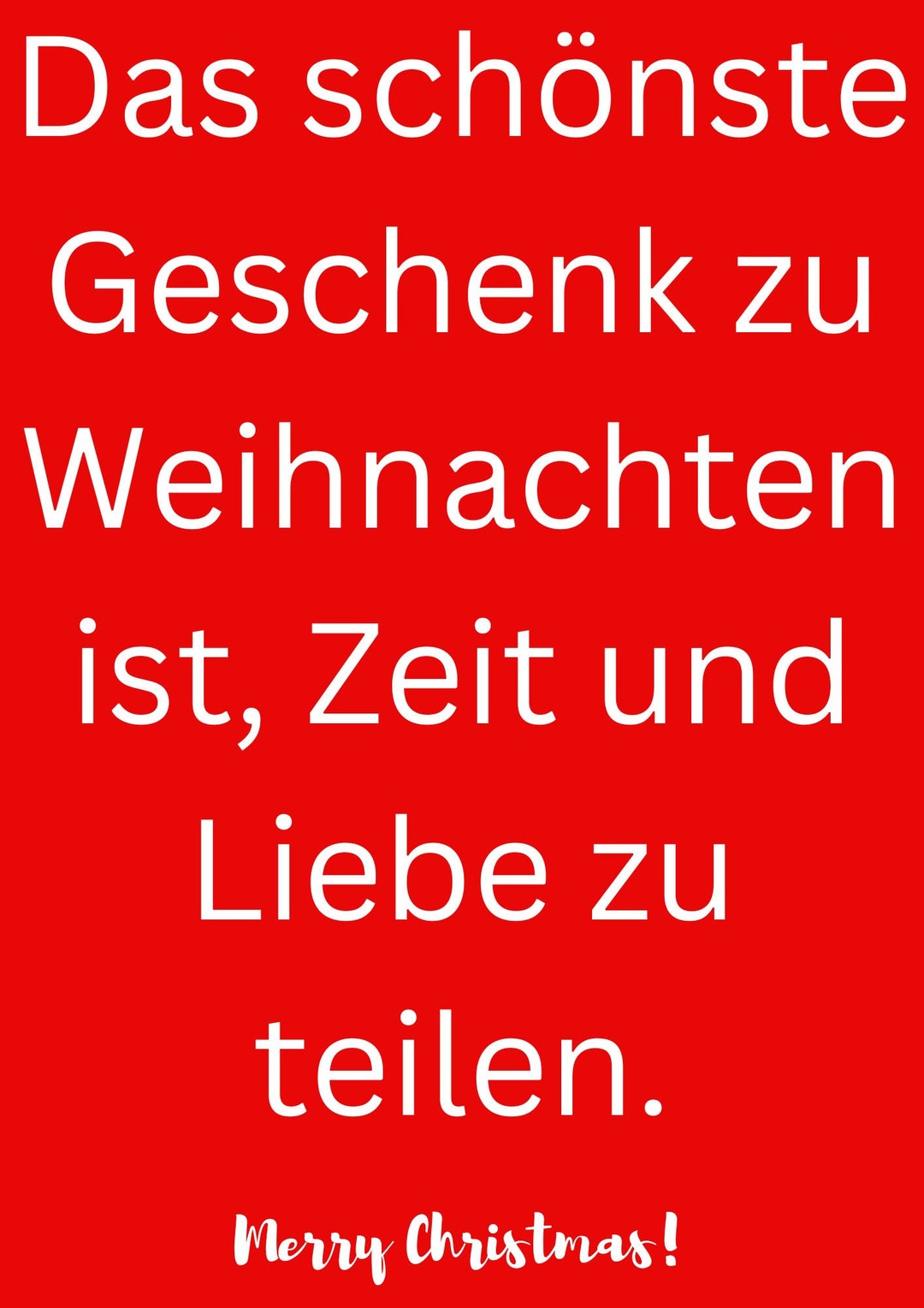 DIGITAL Printable Christmas Cards the Best Gift at Christmas is Sharing