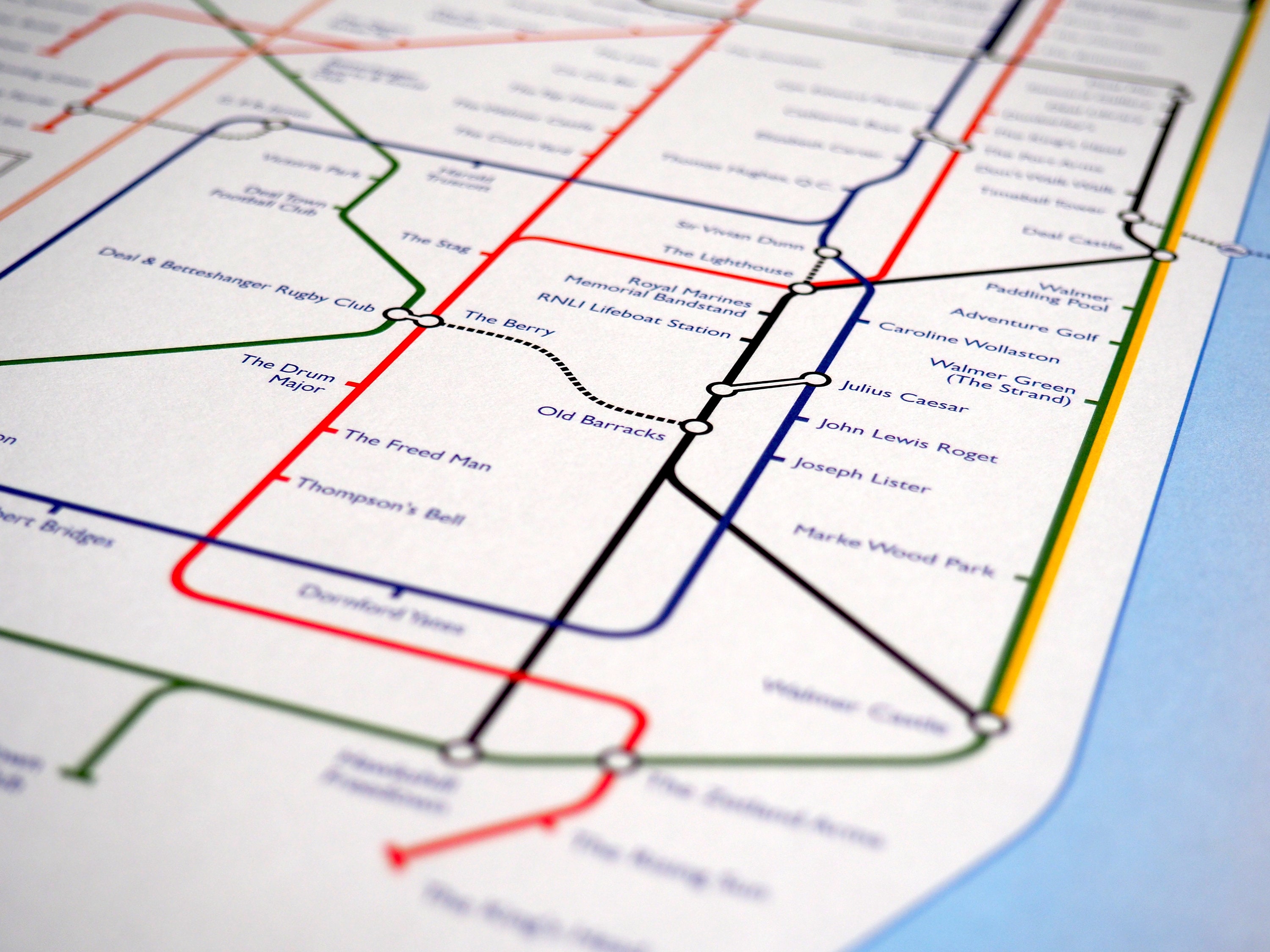 Deal Underground Tube Map Print 