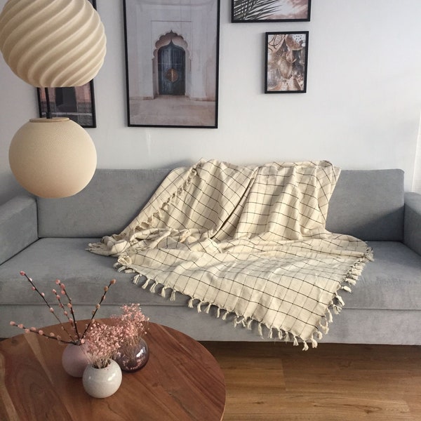 100% Cotton Throw, authentic Turkish Blanket