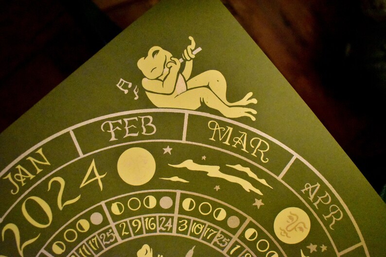 2024 Moon Calendar Etsy