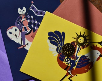 Cartes de voeux Day Knight et Night Knight
