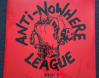 Anti Nowhere League - The best of PT2  LP Red Vinyl 2xLP brand new and sealed , Mint, punk records, punk memorabilia vinyl records for sale
