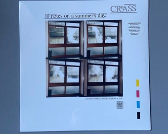 Crass, 10 notes on a summers day 12”vinyl record. Brand new and sealed  , punk records, punk memorabilia vinyl records for sale