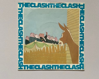 The Clash, primera edición de la guerra civil inglesa, disco de vinilo Punk 45, discos EX/EX punk, discos de vinilo de recuerdos punk a la venta