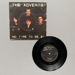 The Adverts - No time to be 21, original 1978 Punk/New wave,45 vinyl record VG+\VG+ punk records, punk memorabilia vinyl records for sale