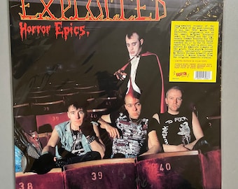 The Exploited - Horror Epics LP Red Vinyl  brand new and sealed , Mint, punk records, punk memorabilia vinyl records for sale
