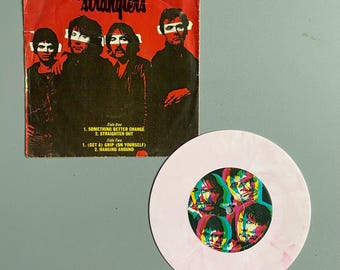 The Stranglers - Something better change 7  record 1977 US press pink vinyl EX/VG punk records, punk memorabilia vinyl records for sale