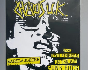 Chaos UK - Earslaughter, rare Vinyl,   brand new and sealed, Mint, punk records, punk memorabilia vinyl records for sale