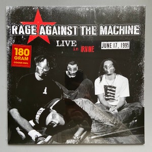 Rage against the machine LP,  Live in Irvine CA, 1995 rare Ltd Ed translucent Blue 180g vinyl brand new and sealed, Mint, punk records