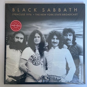 Black Sabbath, LTd Ed white vinyl 2 x LP Syracuse 1976 New York  , Mint, metal records, punk memorabilia vinyl records for sale