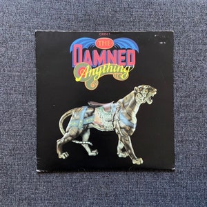 The Damned - Anything , 45 vinyl record EX/EX  punk records, punk memorabilia vinyl records for sale