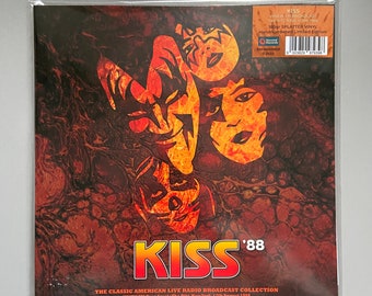 Kiss, Live radio broadcast from NY 1988 Limited Ed 443/500 splatter orang vinyl, brand new & Sealed, punk memorabilia vinyl records for sale