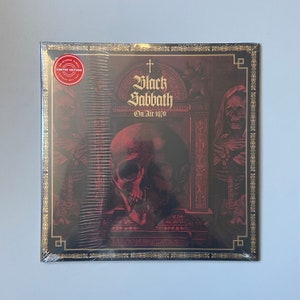 Black Sabbath, Live on Air 1970, rare  Limited Ed RED vinyl LP brand new & Sealed, punk memorabilia vinyl records for sale