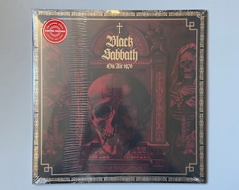 Black Sabbath, Live on Air 1970, rare  Limited Ed RED vinyl LP brand new & Sealed, punk memorabilia vinyl records for sale