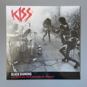 Kiss - Black Diamond - Ltd Ed pink vinyl Lafayette music room Memphis 1974, brand new & Sealed, punk memorabilia vinyl records for sale