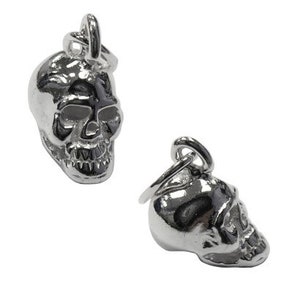Sterling Silver Skull Pendent Charm