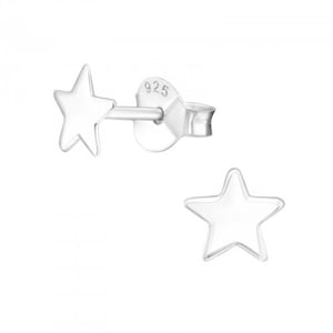 Sterling Silver Star Stud Earrings