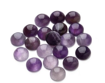 Amethyst Semi Precious Cabachon Stones - Various Sizes Available