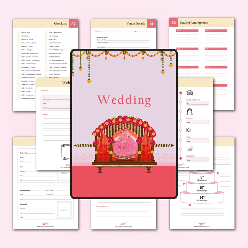 Digital Edition Luxury Muslim Wedding Planner Pakistani Etsy