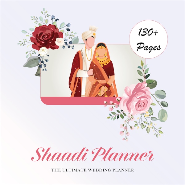 Digital Edition: Luxury Muslim Wedding Planner, Pakistani Wedding Planner, Desi Wedding Planner, Bengali Wedding Planner, Wedding Gift