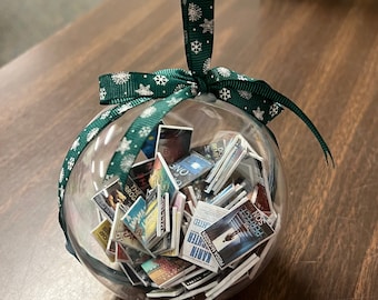 Year of Books, Custom Book Ornament, Books Read This Year Ornament