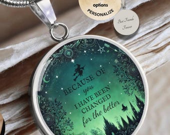 Personalized 'Changed For Good' Circle Necklace: Empowerment Gift