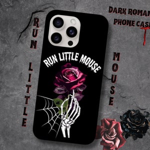 Custodia per telefono resistente Run Little Mouse, custodia per telefono Dark Romance, regalo per amanti dei libri, regalo Booktrovert, regalo di Natale Smut Reader, regalo Booktok