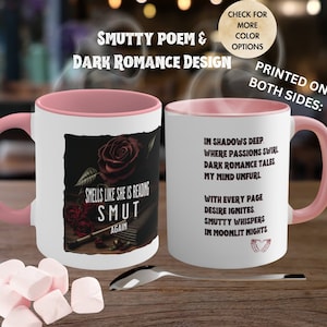 Becher riecht, als würde sie wieder Smut lesen, Run Little Mouse Becher, Dark Romance Becher, Buch-Liebhaber-Geschenk, bester Freund Geschenk Smut Leser Geschenk