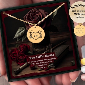 customized Run Little Girl Zade Necklace, Dark Romance Jewelry, Book Lover Gift, Booktrovert Gift, BFF Gift, Smut Reader Gift, Booktok gift