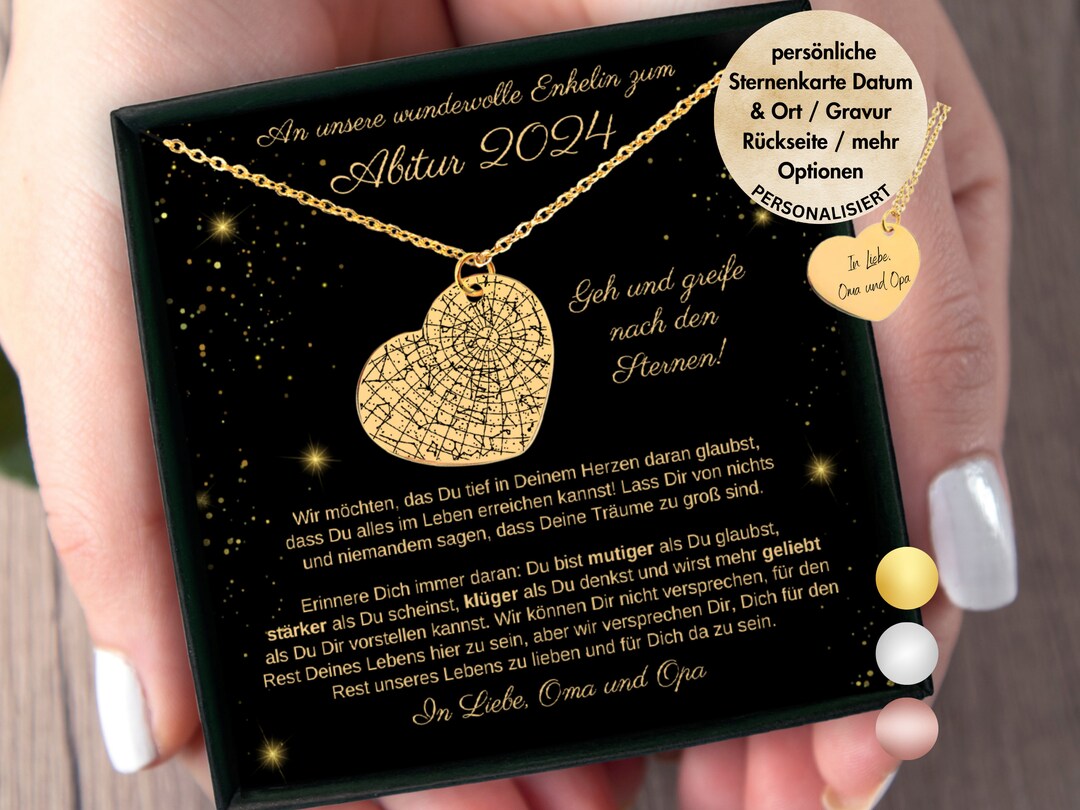 Glückwünsche Zum Abitur Von Oma Und Opa Geschenk Für Enkelin Abitur 2024 Von Oma Und Opa, Personalisierte