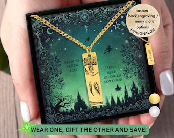Personalized 'Changed For Good' Eye Bar Necklace: Wicked Musical Gift