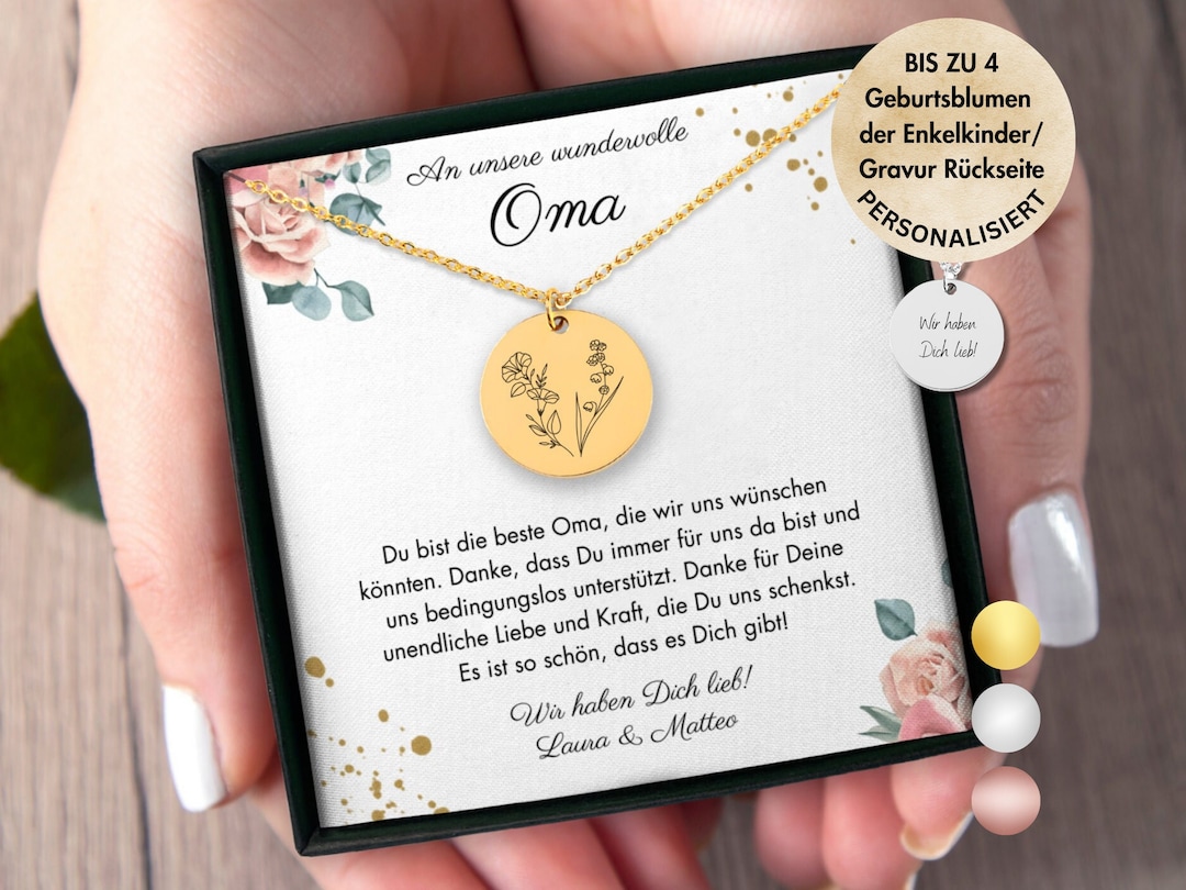 Geschenk Für Oma Von Enkeln Selber Machen Das Beste Geschenk Für Oma Von Enkeln Personalisierte Kombinierte