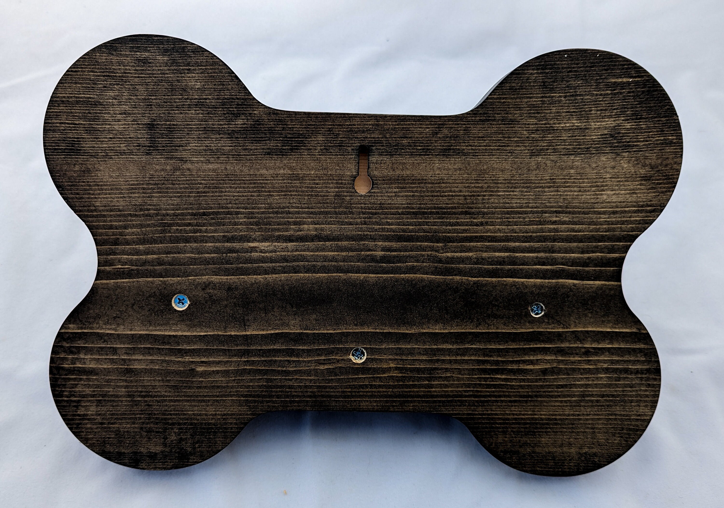 Dog Bone Shaped Wall Shelf - “walk More, Wag More” With Two Hooks for ...