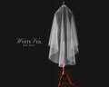 1 tier barely there wedding veil