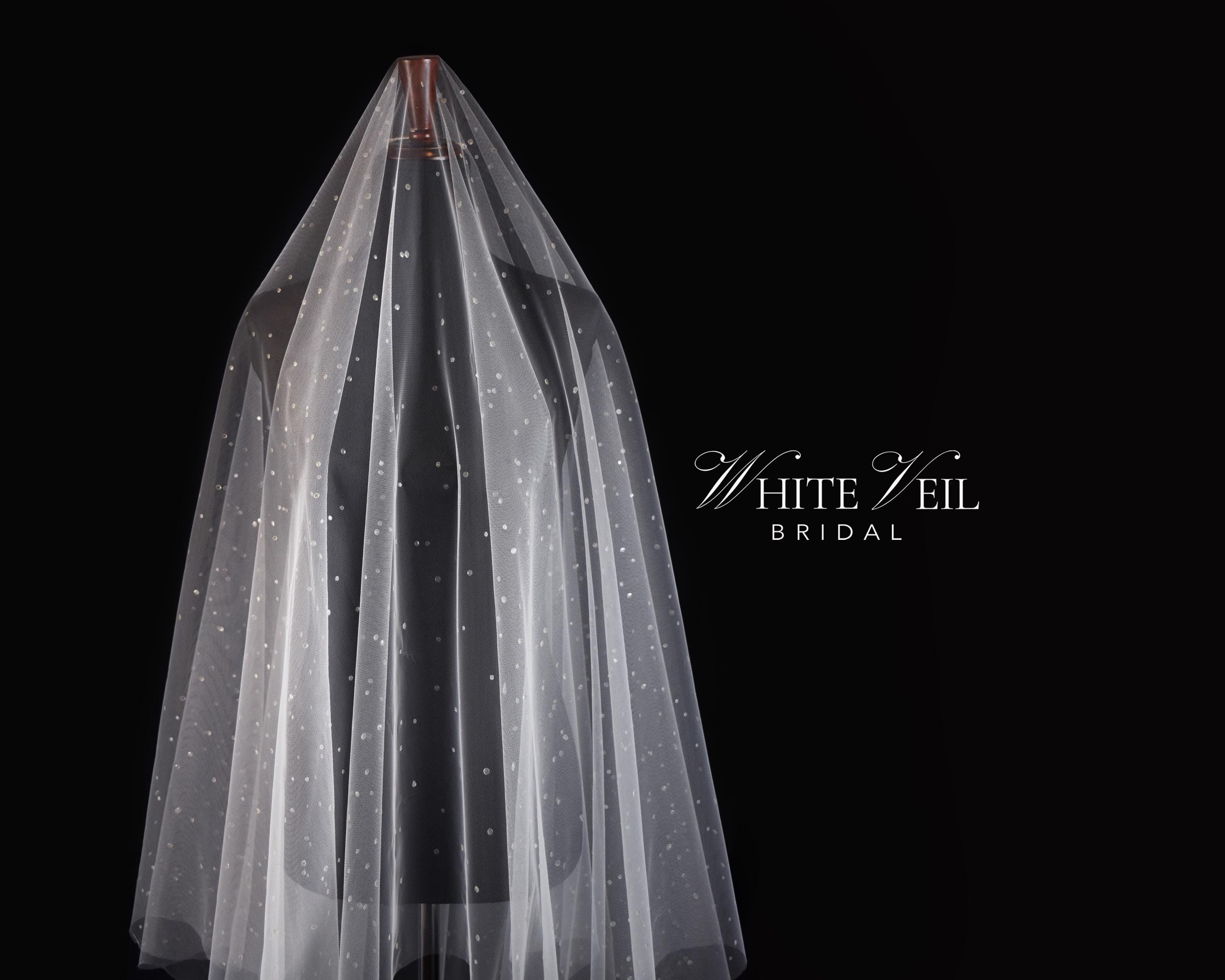 Elegant White Lace Rain Drop Rhinestone Cathedral Length Bridal Veil Cathedral Wedding Veil Rain Drop - Etsy main image 3