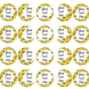 Adesivi girasole, adesivi floreali personalizzati, regalo per gli amanti della natura, adesivi per laptop, adesivi floreali personalizzati, perfetti per insegnanti, carini