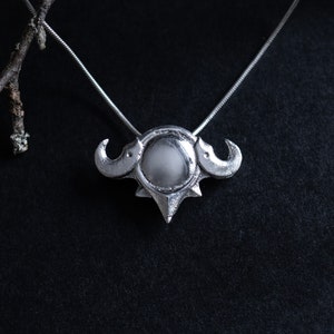 Shadowheart&#39;s Diadem of Shar from Baldur&#39;s Gate 3 made from silver as a necklace pendant
