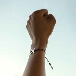 Bracelet d'amitié en argent One Piece inspiré X