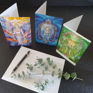 Judit Hildebrandt Angel Cards, Ensemble de cartes Angel, Cartes de vœux, Cartes de mariage, Cartes de deuil, Archange, Archange Gabriel