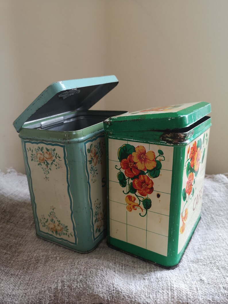 2 Antique French Tins for the Kitchen image 8