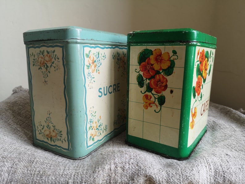 2 Antique French Tins for the Kitchen image 4