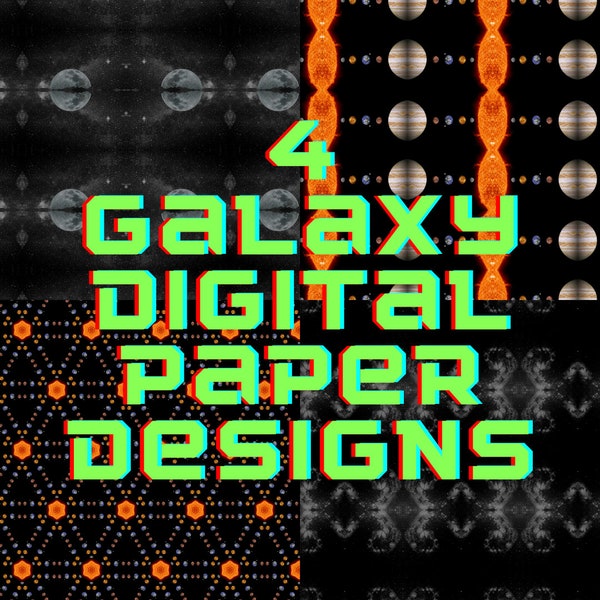 Galaxy Digital Paper Designs - Unique and Interesting Patterns