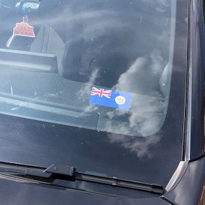 靜電吸附 Static clings 香港旗車內玻璃適用 Hong Kong Flag