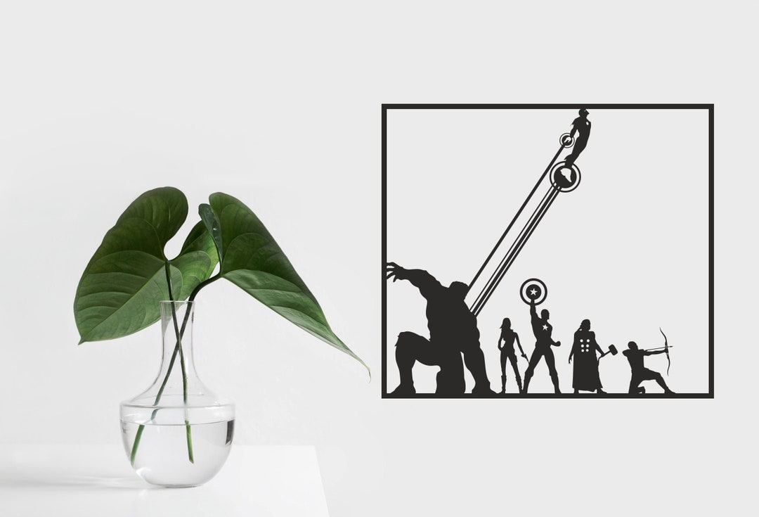 Avengers Sign, Marvel Wall Art, Superhero Wall Decor, Endgame Signature