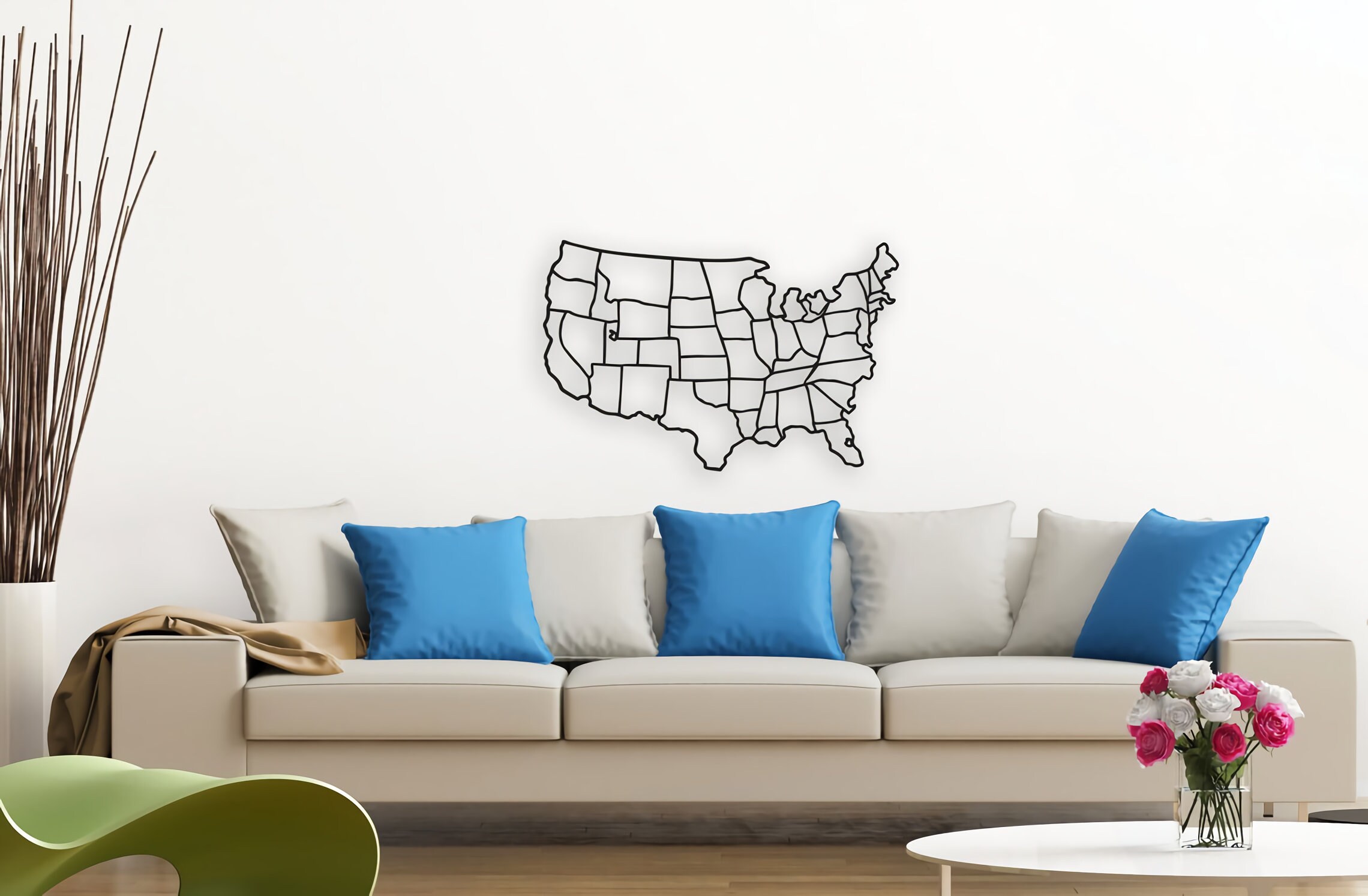 Metal U S Map Wall Art U S A Wall - Il Fullxfull.4161808449 I3a9